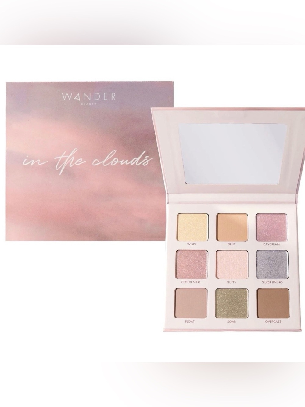 WANDER BEAUTY In The Clouds Eyeshadow Palette ~ 9 Shades/Pastels ~ New/SEALED